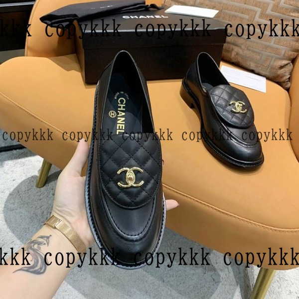 送料無料 シャネル ローファー スーパーコピー - shoes-00196