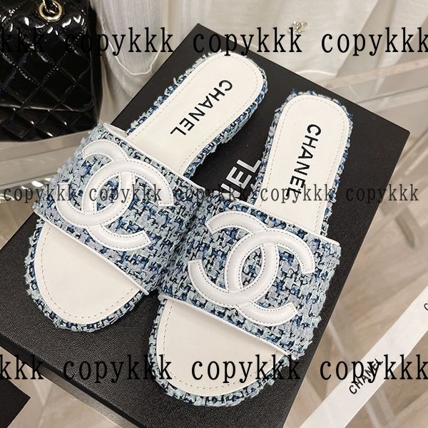 シャネル ミュールサンダル N級品 送料無料 - shoes-00175 画像 3
