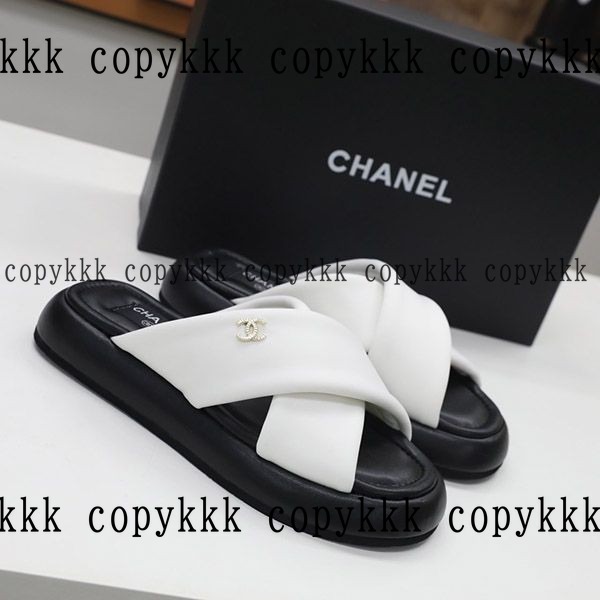 シャネル ミュールサンダル N級品 送料無料 - shoes-00137 画像 4