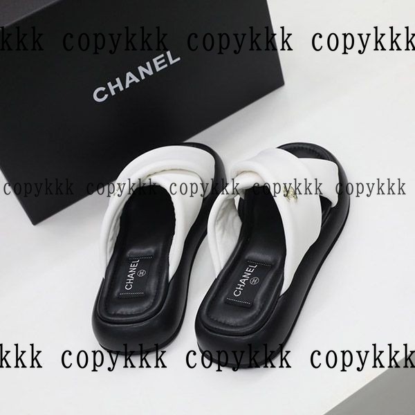シャネル ミュールサンダル N級品 送料無料 - shoes-00137 画像 5
