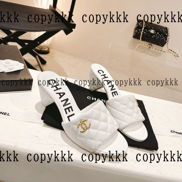 シャネル ミュールサンダル N級品 送料無料 - shoes-00139 画像 3