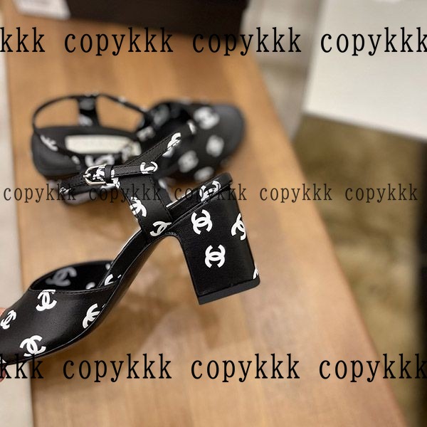 シャネル ミュールサンダル N級品 送料無料 - shoes-00140 画像 8